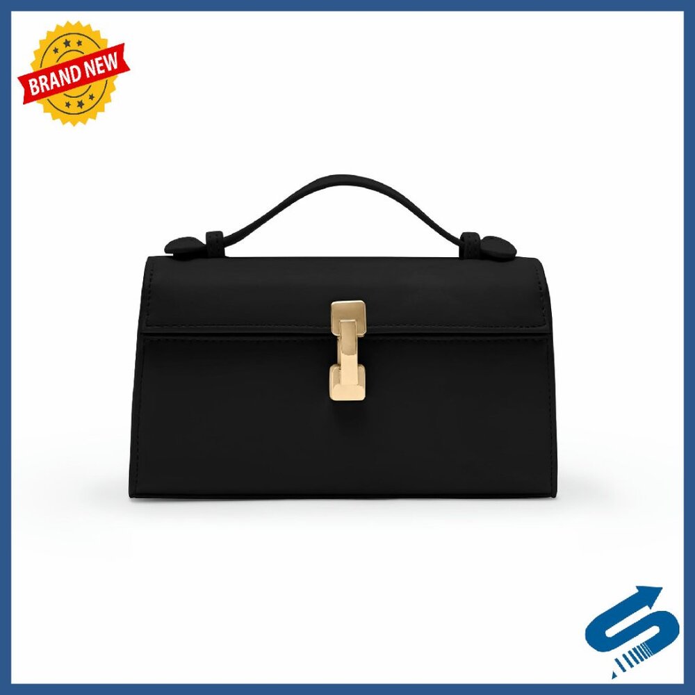 Vegan Leather Crossbody Clutch With Adjustable Strap - 3-In-1 Handbag